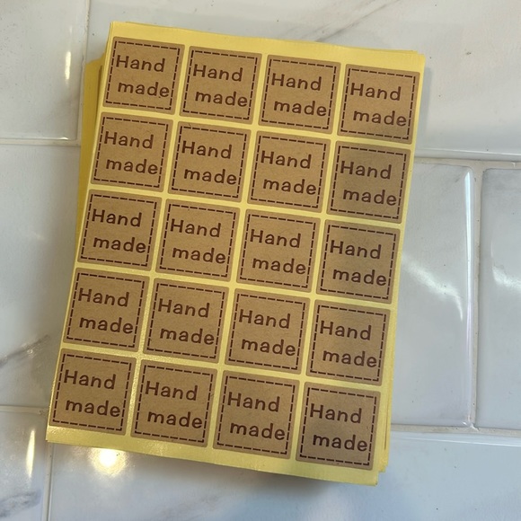 Kraft Stationery Handmade Stickers Big Lot - Picture 3 of 3